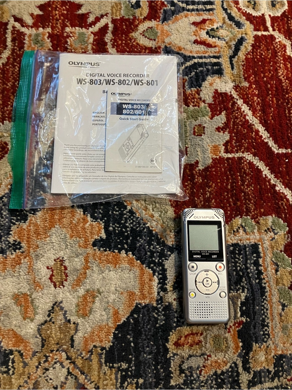 Olympus Ws-801 Hand Held Digital Voice Recorder
